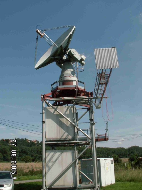 OK1KIR Gallery: 1296 MHz, Our New System, Whole Tower